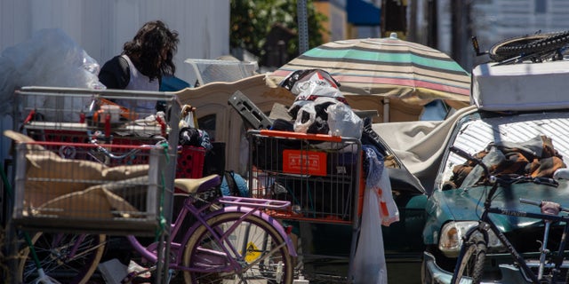 Homless canoga park near San Fernando Valley