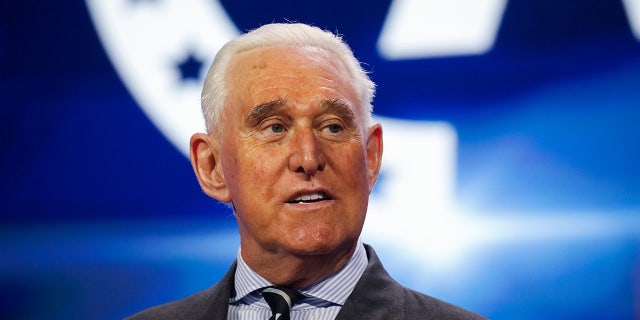 Roger Stone speaks at Turning Point USA event