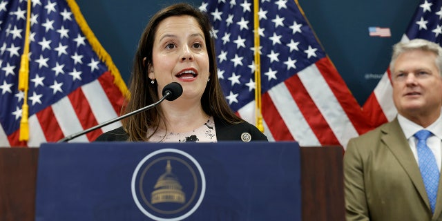 Stefanik at podium