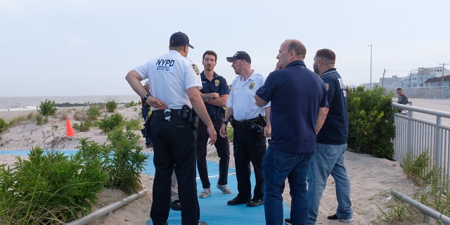 Police respond to Rockaway Beach shark attack