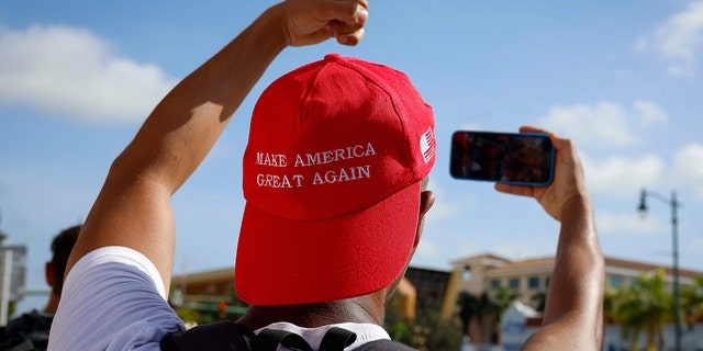 Trump supporter at Florida court