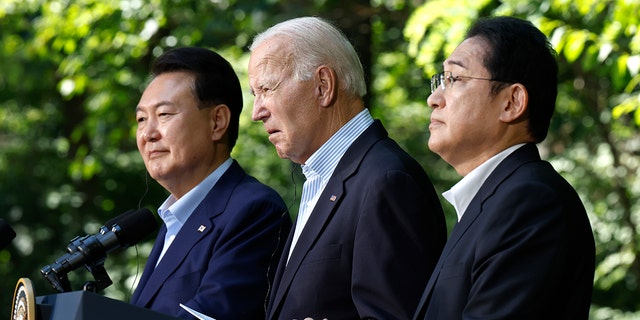 Yoon Suk Yeol, Joe Biden, Kishida Fumio