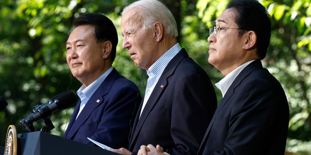 Yoon Suk Yeol, Joe Biden, Kishida Fumio