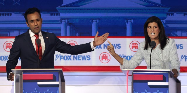 Haley, Ramaswamy argue on debate stage