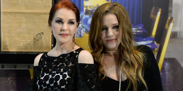 A photo of Priscilla Presley and Lisa Marie Presley