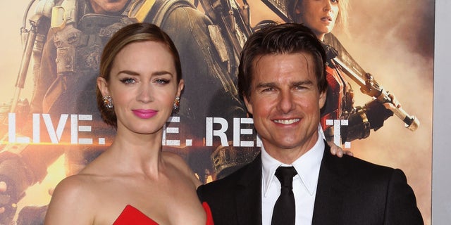 Emily Blunt Tom Cruise red carpet