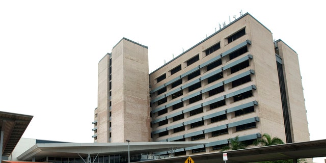The exterior of a hospital