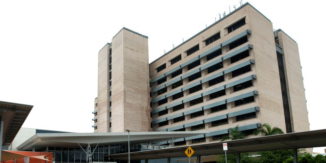 The exterior of a hospital