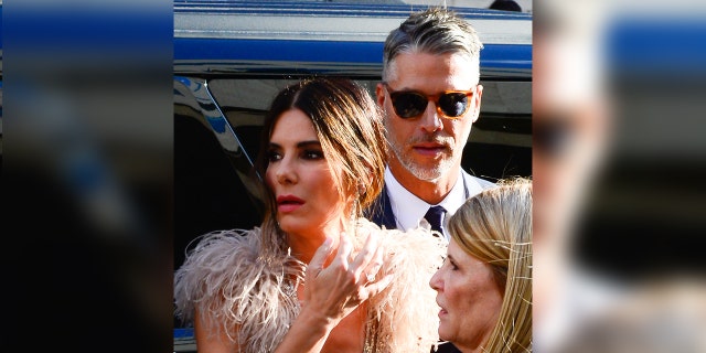 Sandra Bullock with her partner Bryan Randall