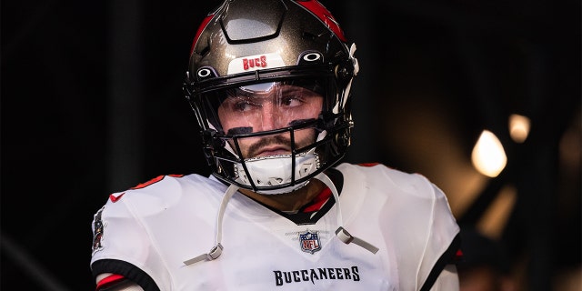 Baker Mayfield takes the field