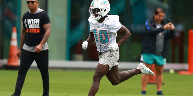 Tyreek Hill at training camp