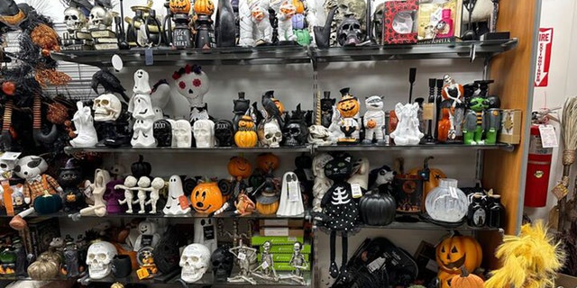 TJ Maxx Halloween shelves