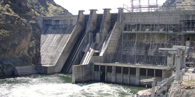 Hells Canyon Dam on Idaho's Snake River