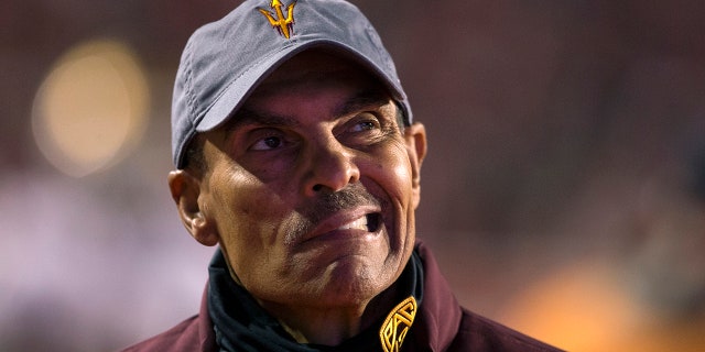 Herm Edwards reacts on sideline