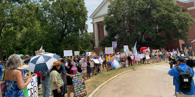 Protesters in Texas