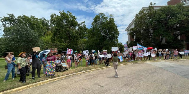 Protesters in Texas