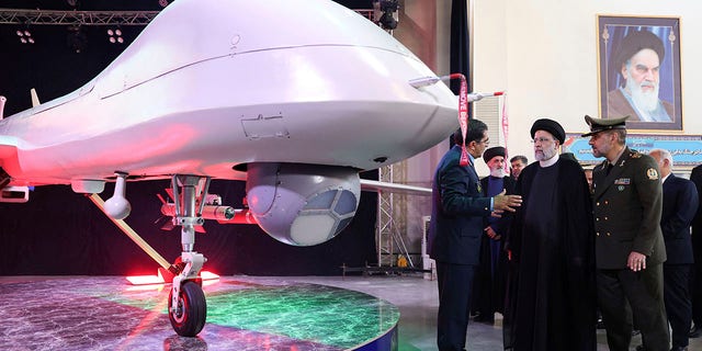 Iran ceremony unveiling Mohajer-10 drone