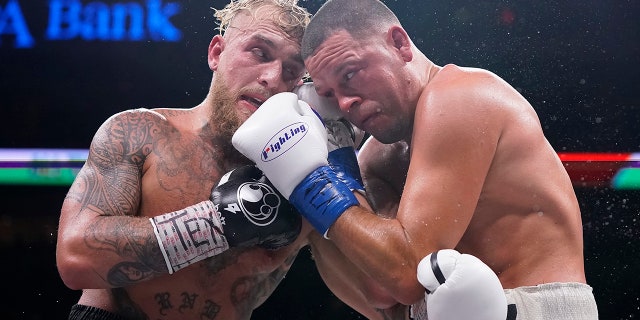 Jake Paul and Nate Diaz trade punches