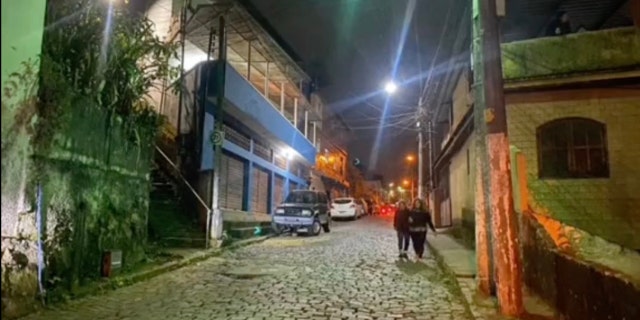 A photo of the street