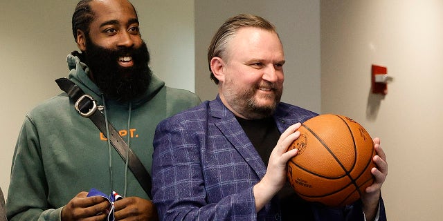 James Harden and Daryl Morey