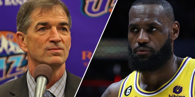John Stockton and LeBron James