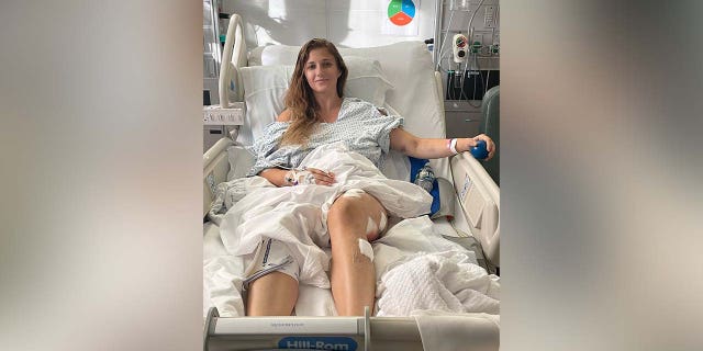 Julia Fatum in the hospital, NYC