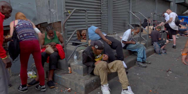 Philadelphia drug users on the street