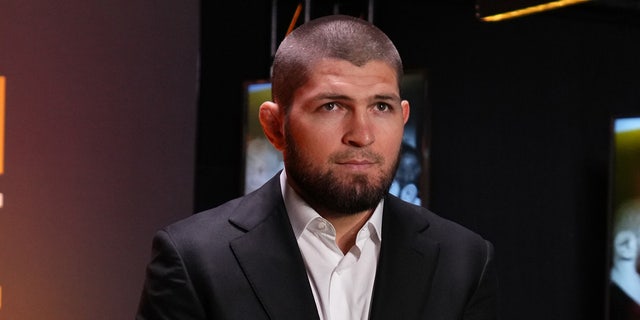 Khabib Nurmagomedov at UFC HOF ceremony