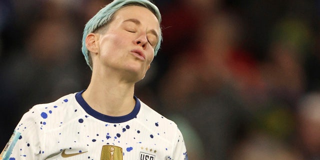 Megan Rapinoe in disbelief