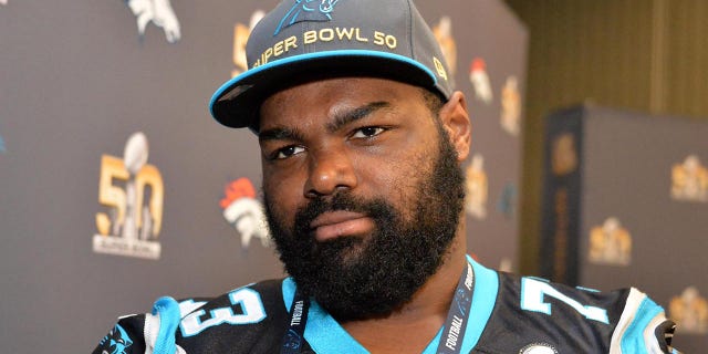 Michael Oher in Super Bowl 50