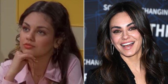 Mila Kunis then and now split