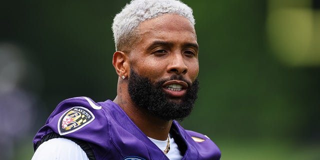 Odell Beckham Jr grins