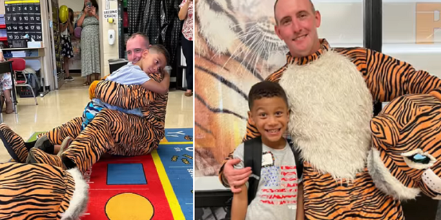Ohio military father reunited with son