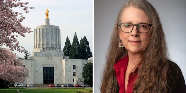 Oregon statehouse and Secretary of State LaVonne Griffin-Valade