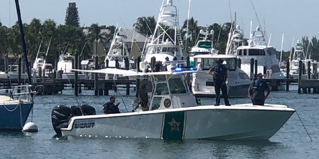 Palm Beach Sheriff's Office boat in water