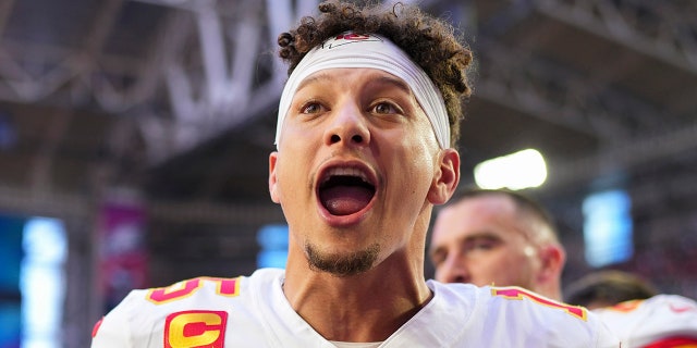 Patrick Mahomes screams