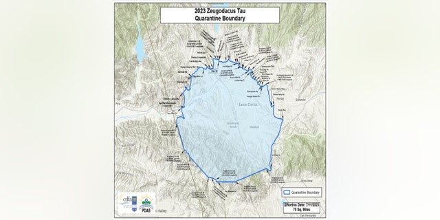 The Stevenson Ranch quarantine area