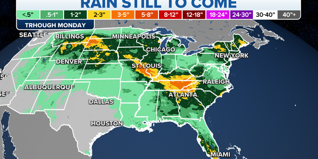 U.S. rain forecast