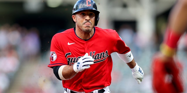 Guardians' Ramón Laureano achieves incredible stat thanks to RBI in win over Blue Jays 2 Ramon Laureano runs to third