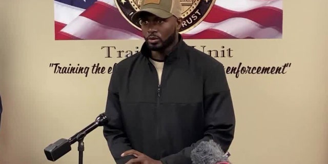 Fiance of missing Georgia mom pleaded for her safe return, now he's accused of murder Reginald Robertson is pictured at a press conference surrounding Tiffany Foster's disappearance in 2021