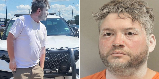 Road rage spray paint aftermath and Davis Winston mugshot
