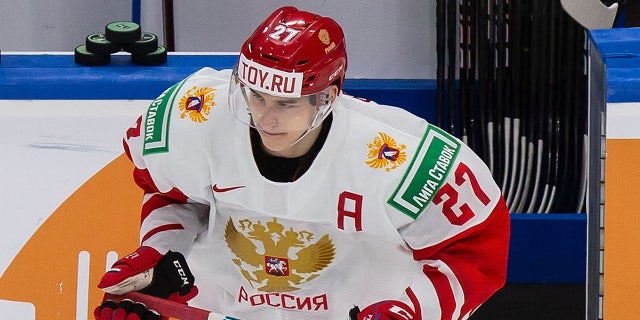 Rodion Amirov skates during a game