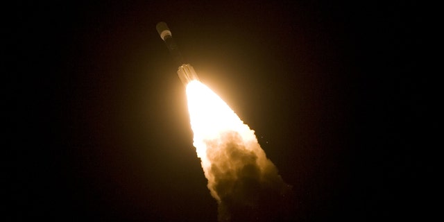A Boeing Delta 2 rocket lifts off from Cape Canaveral, Florida