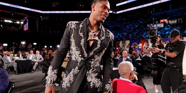 Scoot Henderson during NBA Draft night