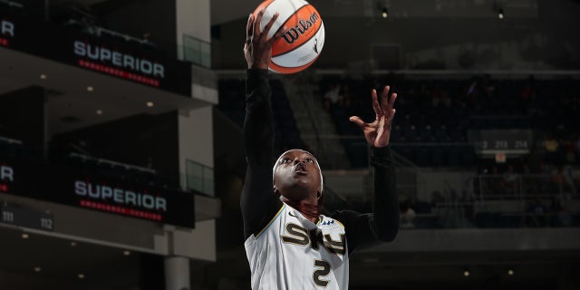 Kahleah Copper drives to the basket