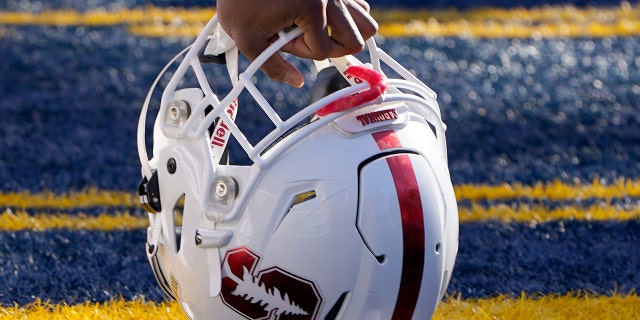 Stanford Cardinal football helmet