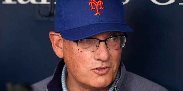 Steve Cohen in the Mets' dugout