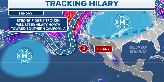 Tropical Storm Hilary on Sunday