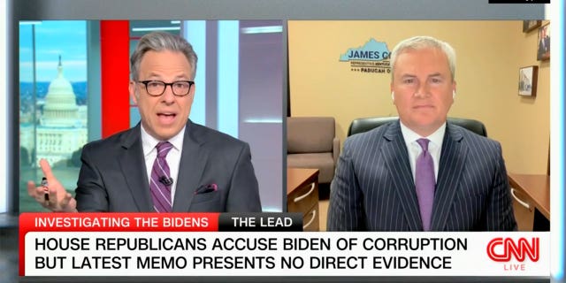 Jake Tapper James Comer clash