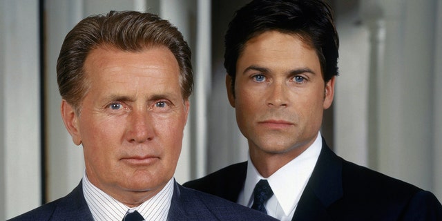 Martin Sheen and Rob Lowe in season 1 of The West Wing